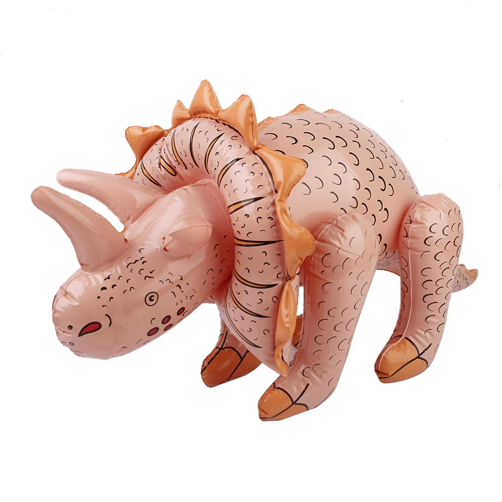 70CM Inflatable Triceratops Dinosaur Pool Beach Toy Kids Children Party Favors Decorations