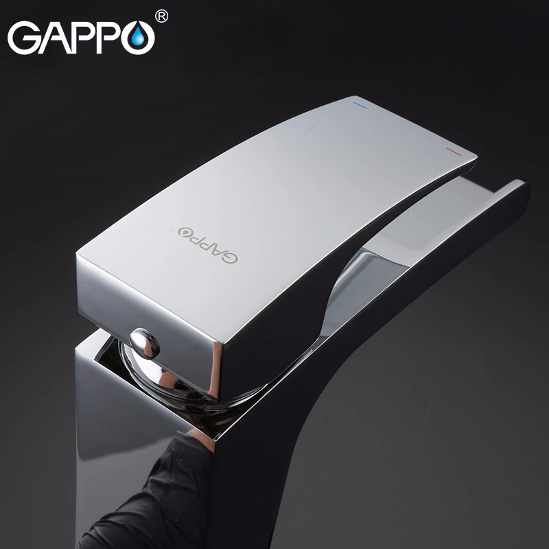 Kaufen GAPPO Hohe Basin Armaturen wasserfall groß messing Wasserhahn becken mischer waschbecken wasserhahn bad wasserhahn wasserhähne wasserfall mixer griferia
