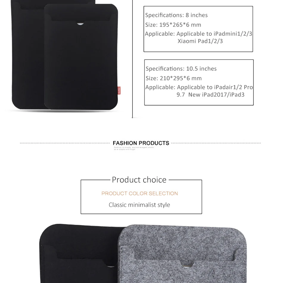Universal Shockproof 810.5 inch Tablet Sleeve Bag Cover For iPad Mini 1234 Air 12 Pro 9.710.5 Protective Pouch Thick Case (2)