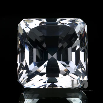 

H&D 1.9'' Shinning Crystal Square Diamond Paperweight Glass Fengshui Crafts Home Decor DIY Birthday Wedding Gift Party Souvenir
