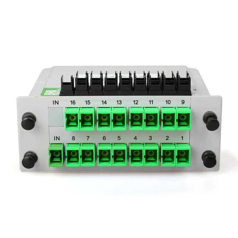 

SC APC PLC 1 :16 splitter Fiber Optical Box FTTH 1-16 Splitter box with 1X16 Planar waveguide type Optical splitter