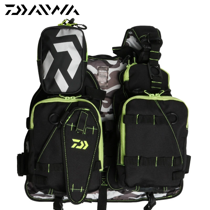

Daiwa 2018 New Breathable Fishing Life Jacket High Quality Life Vest Fishing Clothes Tackle 100kg Outdoor life Buoyancy Vest