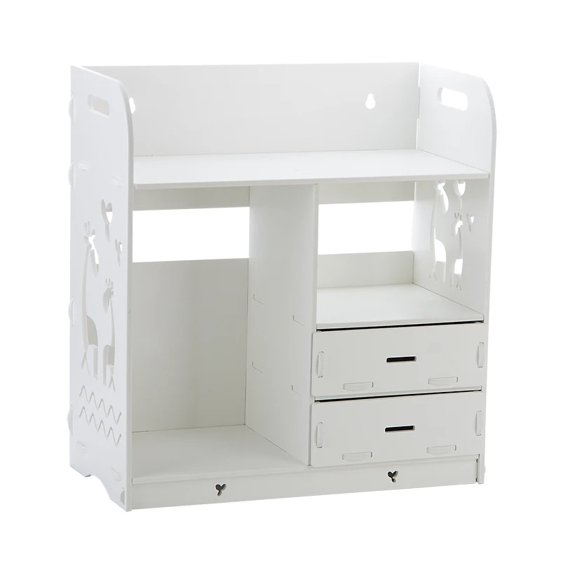  Wall Mounted Beauty Desktop Storage Rack with Drawers Cosmetic Holder Bath Countertop Organizer Mak