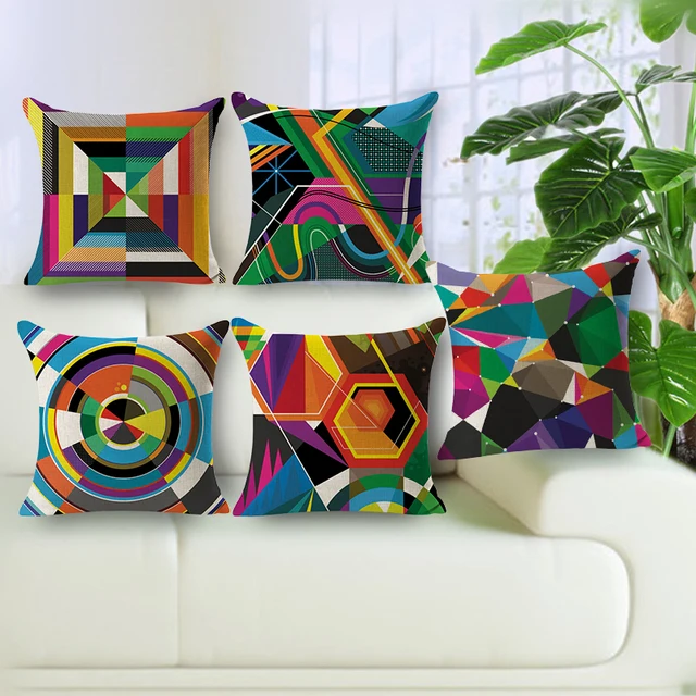 Colorful Geometric Cushion Cover Home Decorative Pillows 4040 Amazing Decorative Pillows Cheap Prices Colorful Geometric Cushion Cover Home Decorative Pillows 4040 Amazing Decorative Pillows Cheap Prices