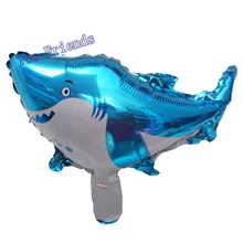 Мини-Воздушные шары из фольги Акула Рыба 20 шт. мультяшная рыбка морские животные Globos морская тематическая вечеринка на день рождения украшения Детские игрушки баллоны
