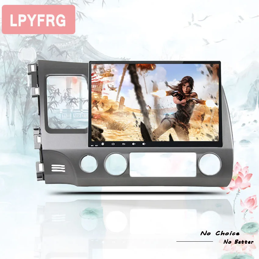 Flash Deal HD 10.1" Android 9.0 octa core 4GB RAM car dvd player for HONDA CIVIC 2006-2011 LHD ips 2 DIN head units tape recorder radio 5