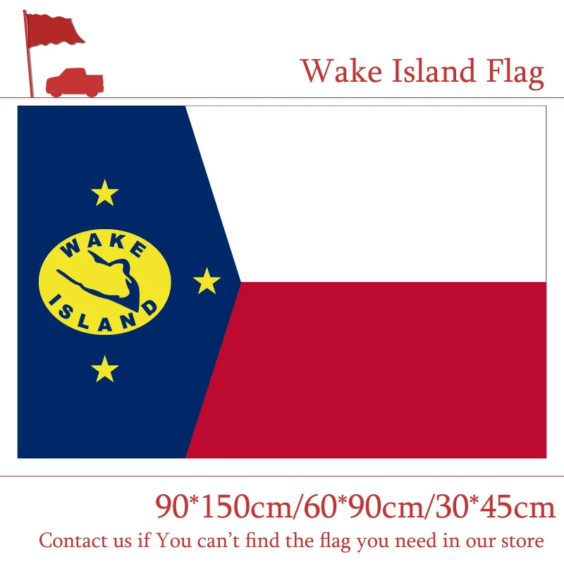 

Free shipping U.S. Wake Island Flag 30*45cm Car Flag 60*90cm 90*150cm 3x5ft Banner Metal Grommets