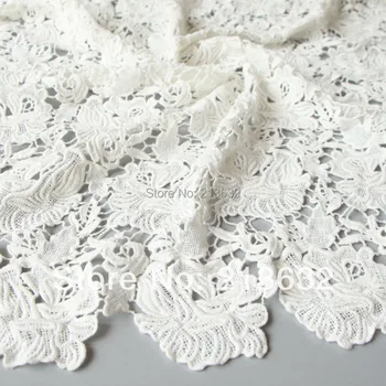 

D po44 Textile water soluble embroidered cloth Computer embroidery lace Full picture of the fabric order embroidery lace tulle