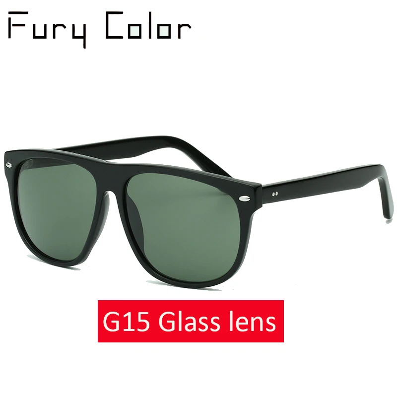 

Glass lens oversized sunglasses men women square big size Acetate frame driving luxury brand Rivet Design Elegant sun glasses