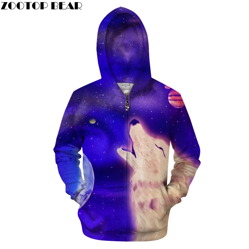 Blue Zip Hoodies Men Wolf Hoody Galaxy Sweatshirt Zipper Tracksuit 3D Pullover Male Coat Streatwear Hooded Dropship ZOOTOPBEAR Blue Zip Hoodies Men Wolf Hoody Galaxy Sweatshirt Zipper Tracksuit 3D Pullover Male Coat Streatwear Hooded Dropship ZOOTOPBEAR