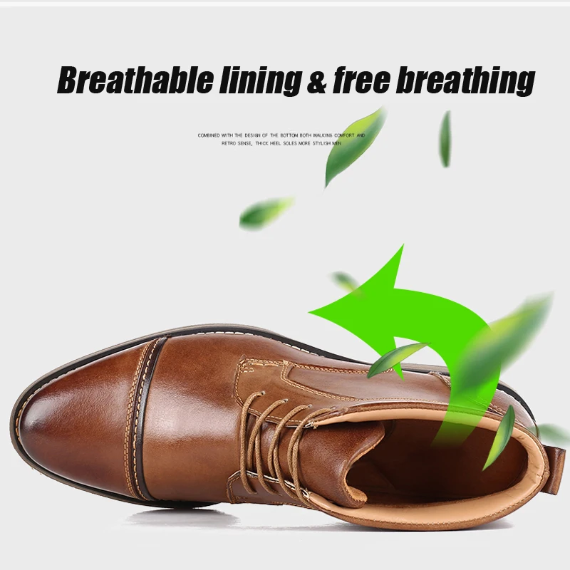 YIGER New Men Ankle Boots Genuine Leather Man Martins Boots Male Lace-up Winter Casual shoes Big size High-top men's shoes 0251 YIGER New Men Ankle Boots Genuine Leather Man Martins Boots Male Lace-up Winter Casual shoes Big size High-top men's shoes 0251