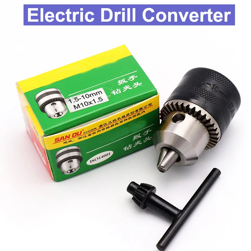 Electric Drill Converter 1.5 10mm Drill Chuck SDS Adaptor Hardware Tool