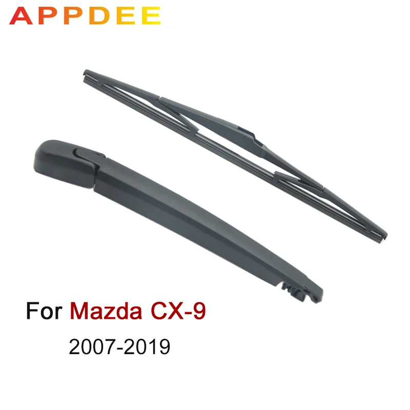 APPDEE Wiper 14" Rear Wiper Blade & Arm Set Kit For Mazda CX 9 2007