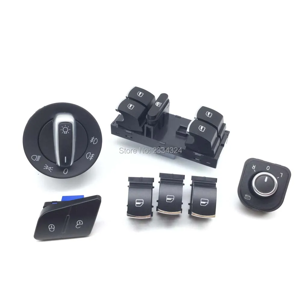 Headlight Window mirror lock /unlock switch for VW Passat 3C0962125B