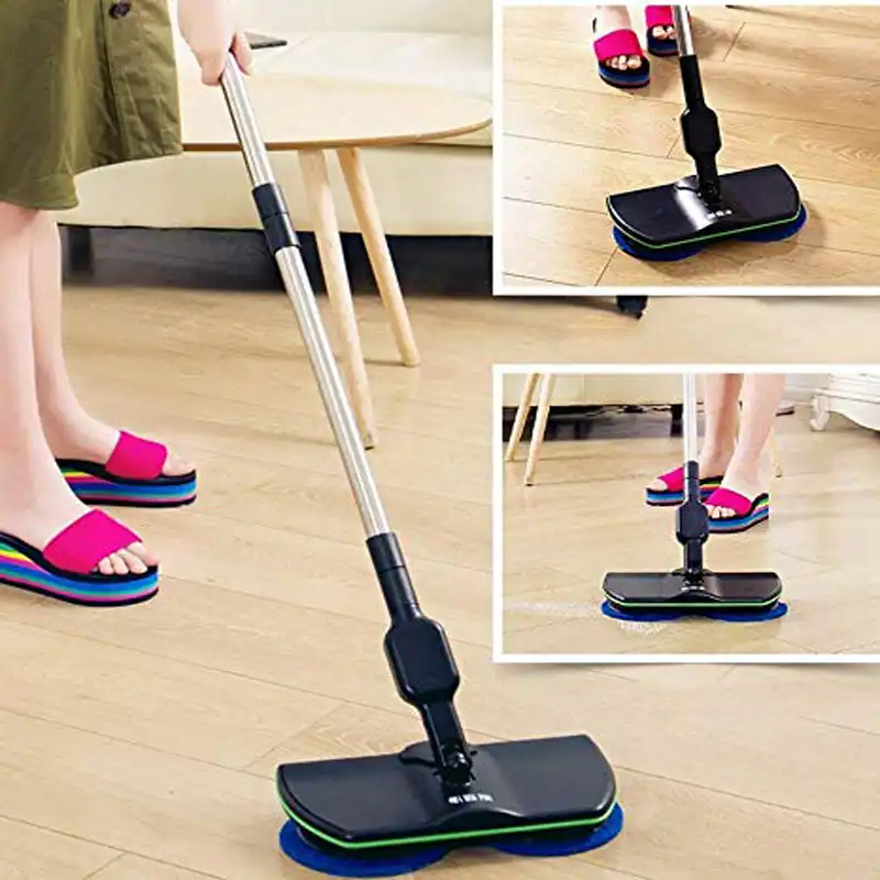 Wireless Electric Rotary Mop Cleaning Handheld Spinning Mop