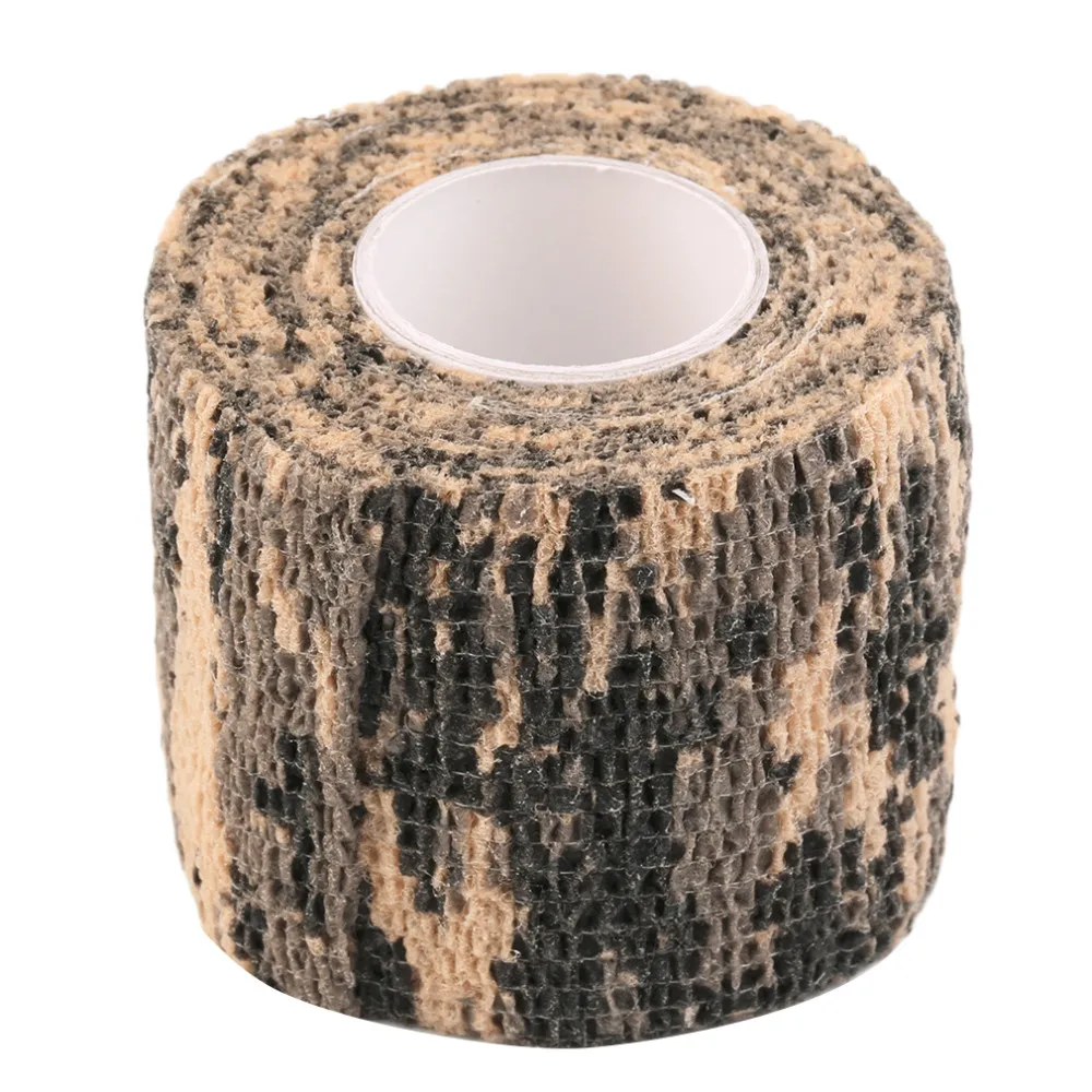 New 1 Roll Men Army Adhesive Camouflage Tape Stealth Wrap Outdoor Hunting drop shipping