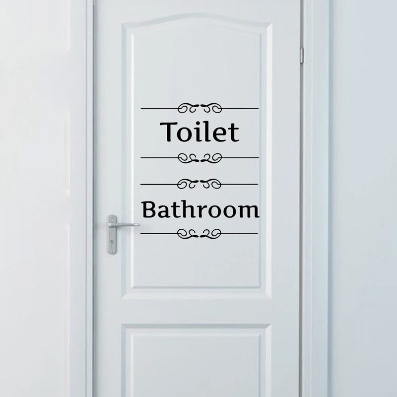 ILOKY New 3D wall stickers for kids rooms Creative DIY toilet Bathroom kitchen wall stickers bedroom home decor living room