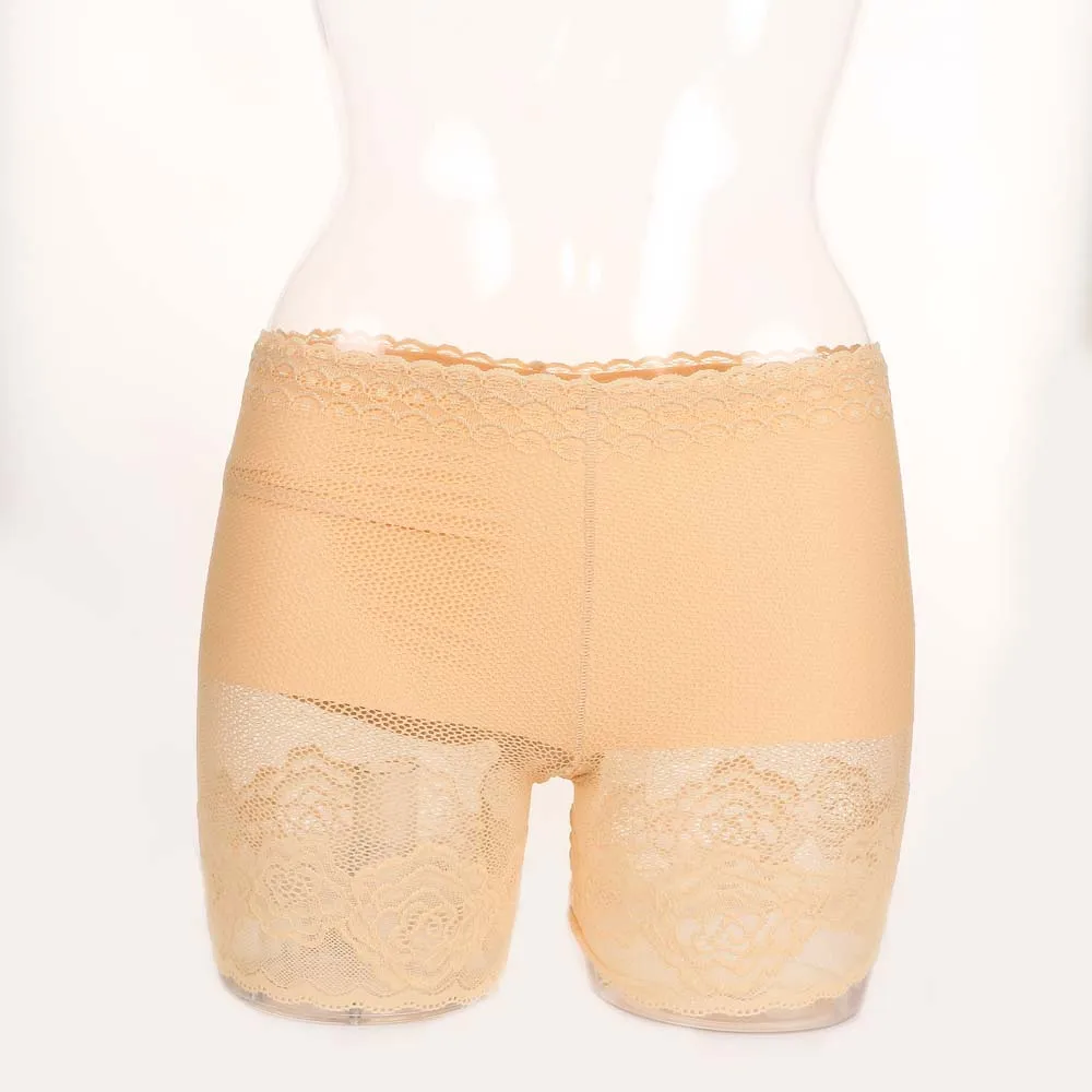 

2018 New Sexy Lace Floral Hollow Women Hollow Out Elastic Safety Shorts Pants Solid Color Underwear Underpants