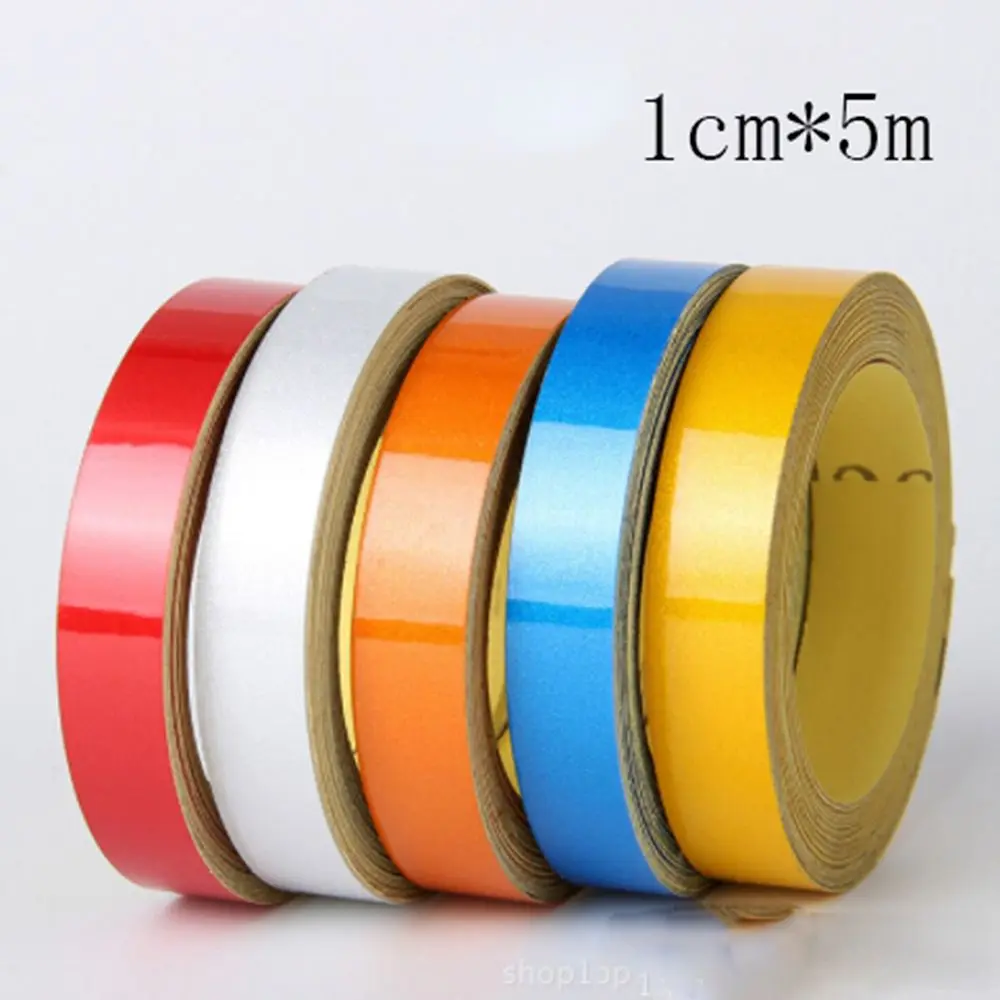 

1cm/2cm*500cm Car Reflective Tape Decoration Stickers Car Warning Safety Reflection Tape Film Auto Reflector Sticker on Car