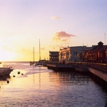 Sunset  Bridgetown  Barbados  Caribbean Poster Print by Paul Thompson (34 x 23)