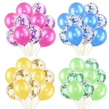 

10Pcs Gold Confetti Balloons Birthday Party Decoration Kids Adult Metallic Balloon Air Ball Wedding Birthday Ballon Decor Baloon