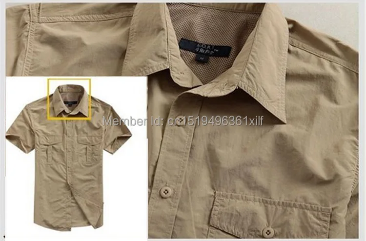 Мужская тактическая Стильная летняя рубашка быстросохнущая дышащая охотничья Военная рубашка с коротким рукавом высокое качество полицейская рубашка