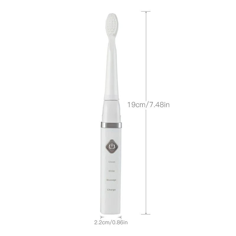  Sonic Electric Toothbrush Portable Travel USB Rechargeable With Adults Gift Automatic 2 Nozzles Wat