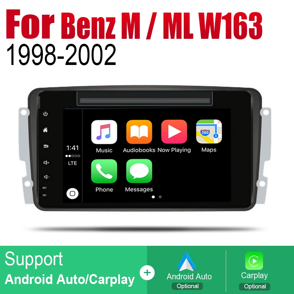 Автомобильный dvd-плеер для Mercedes Benz M/ML W163 1998~ 2002 NTG ips lcd экран gps навигация Android система Радио Аудио Видео Стерео