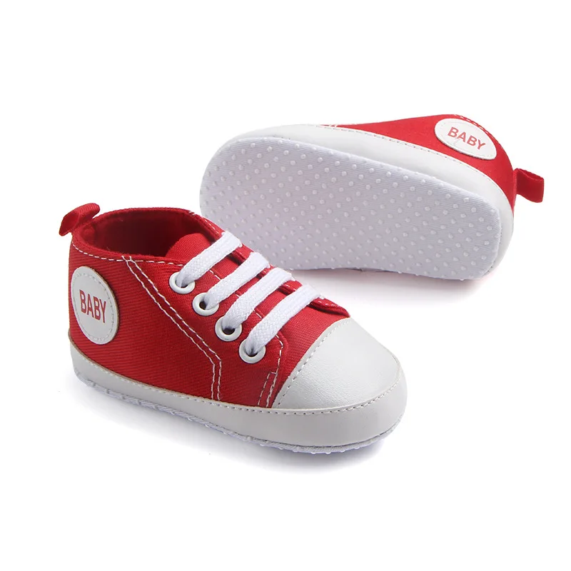 Классическая Повседневная парусиновая обувь для малышей; спортивные кроссовки для новорожденных; Детские ботиночки; детские мокасины
