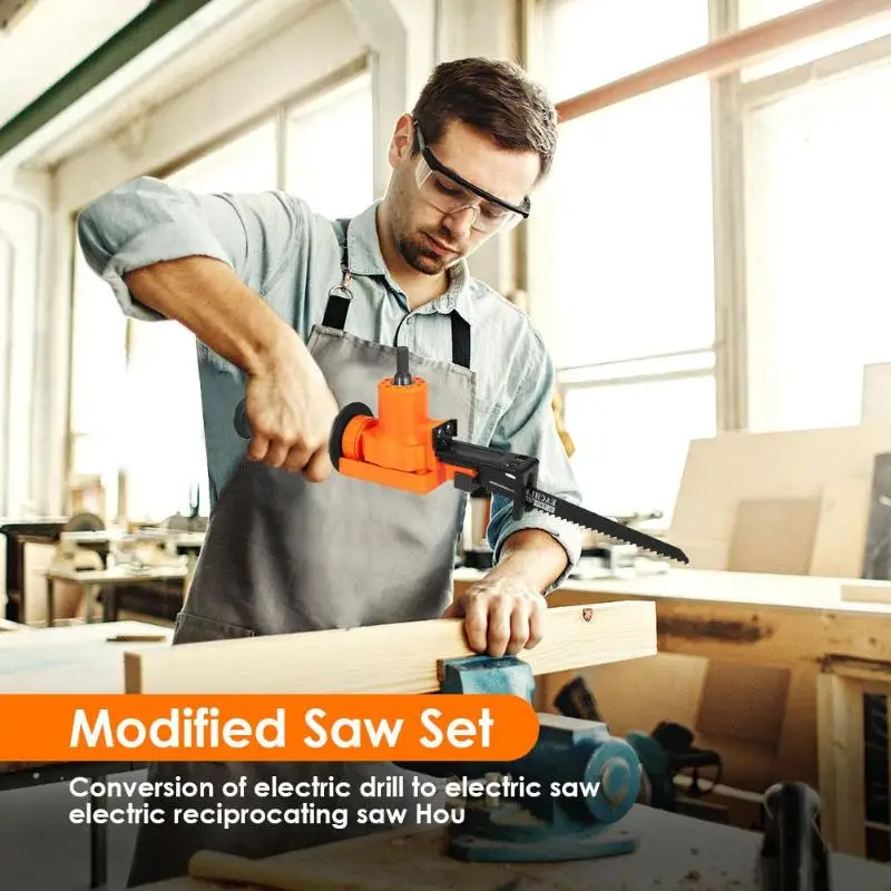 

Household Portable Reciprocating Saw Metal Cutting Wood Cutting Tool Electric Drill Attachment Power Tool Accessories