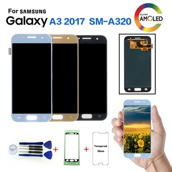 

AMOLED For SAMSUNG Galaxy A3 2017 A320 SM-A320F LCD Display Screen replacement for Samsung SM-A320FL A320Y display lcd module