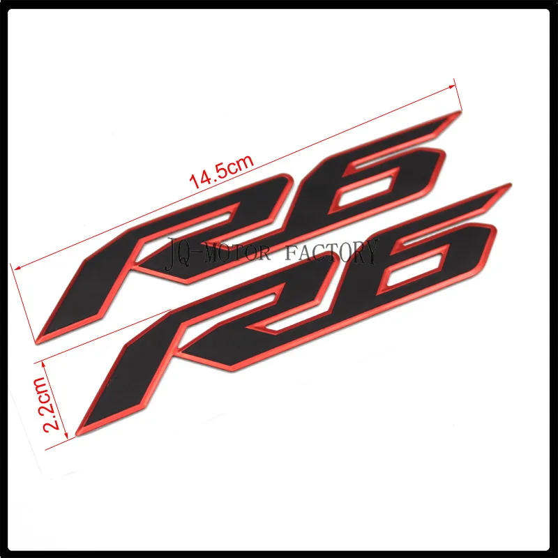 Для YAMAHA R6 эмблема мотоцикла переводная картинка 3D Танк колеса логотип "R6" Стикеры