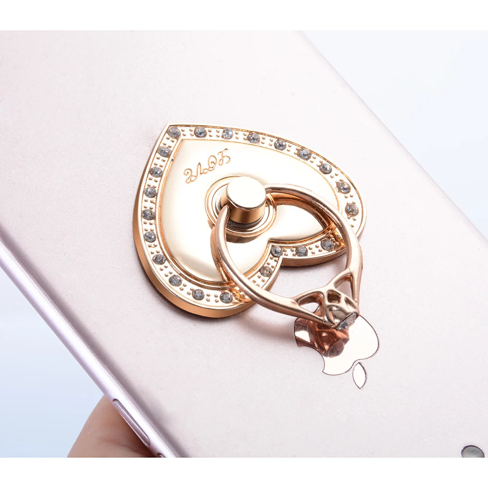 360 Degree Finger Ring Heart Diamond Ring Cute Mobile Phone Smartphone Stand Holder For iPhone 7 Samsung HUAWEI Car Mount Grip 360 Degree Finger Ring Heart Diamond Ring Cute Mobile Phone Smartphone Stand Holder For iPhone 7 Samsung HUAWEI Car Mount Grip