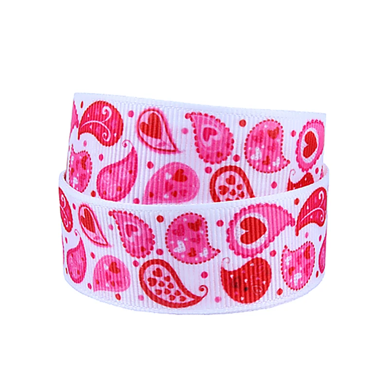 

Лента FLRA Бесплатная доставка Розовая Пейсли Цветочная печатная корсажная лента для празднования Дня Святого Валентина