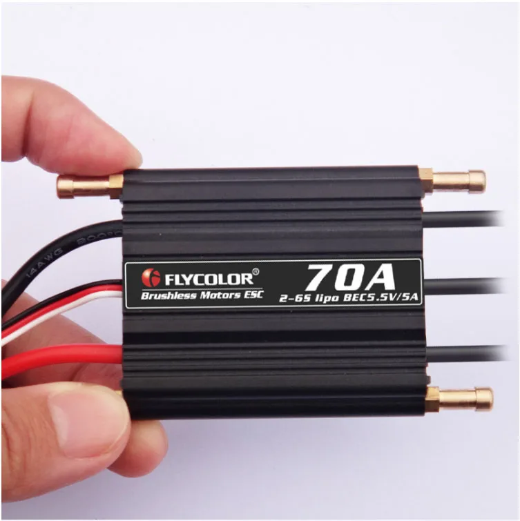 1 шт. Flycolor 50A 70A 90A 120A 150A бесщеточный ESC 2-6S RC лодки водонепроницаемые с BEC/система водяного охлаждения для струи