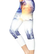 Женские леггинсы для фитнеса с принтом Льда и Огня, быстросохнущие леггинсы для упражнений, высокая талия, до середины икры, энергетические брюки, брюки, ropa mujer