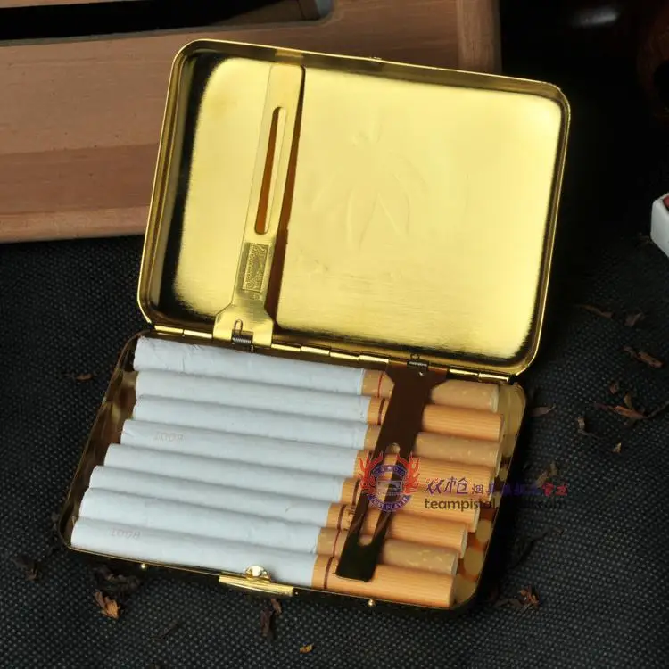Портативный мини портсигар скользили сигарету случае человека бойфрендом мужа подарок на день рождения