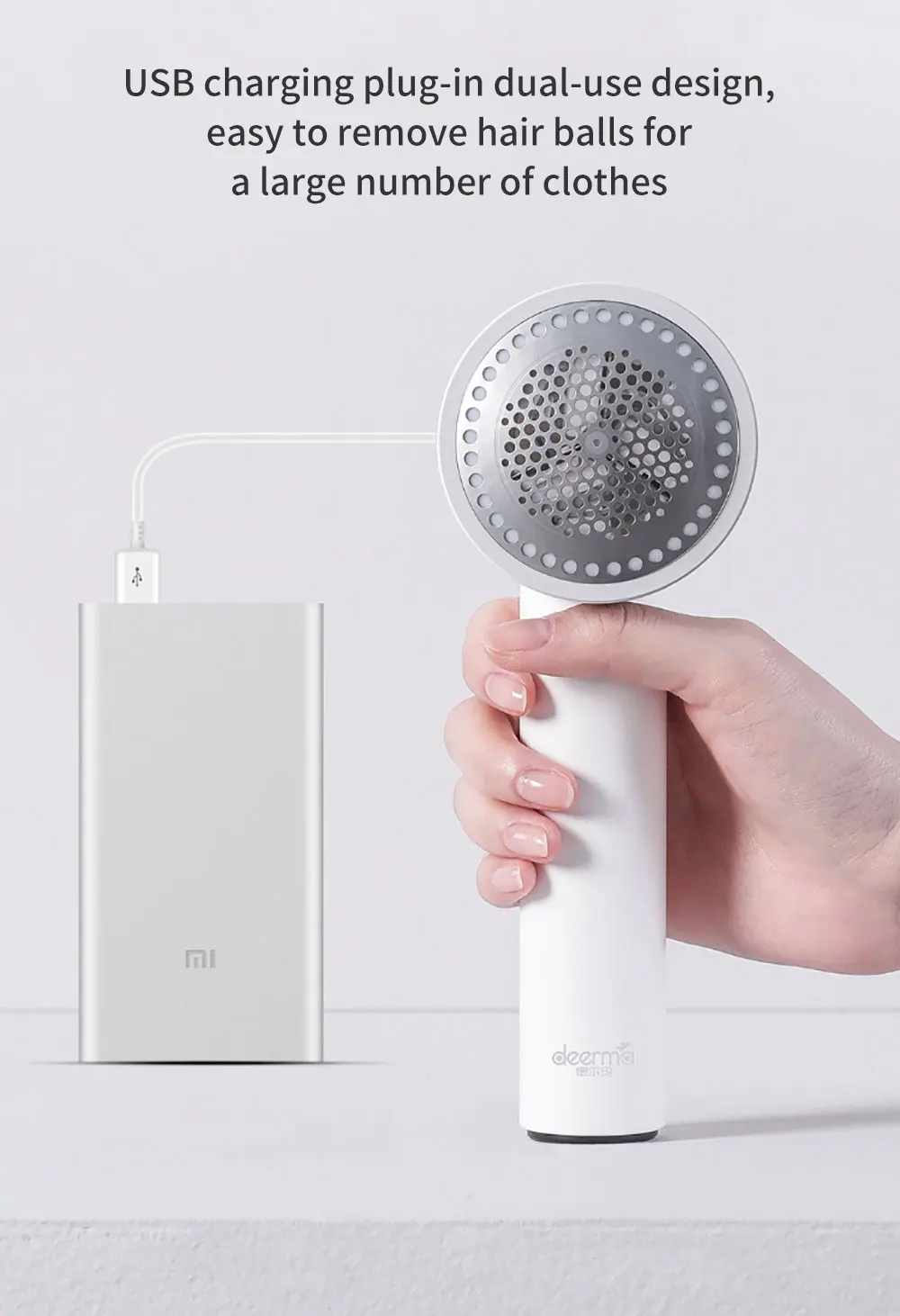 Xiaomi Mijia Deerma Одежда липкие волосы многофункциональный триммер usb зарядка быстрое удаление мяч Chlothes чистая аккумуляторная