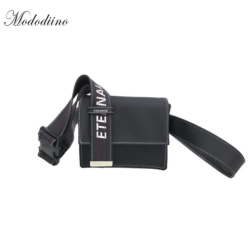

Mododiino Brand Style Unisex Men/Women's Shoulder Bags Chest Pack Travel Bags Streetwear Fashion Pouch PU Messenger Bags DNV0693