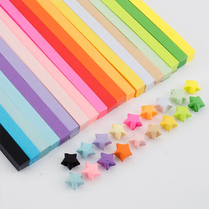 380 Sheets Origami Stars Paper Strips 10 Colors Folding Paper Colorful  Lucky Star DIY Handmade Home Decor - AliExpress