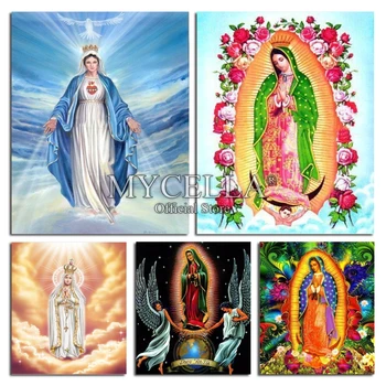 

Diy Diamond Painting Religious of the Virgin Gift For Cross Stitch Home Decoration icons Series full Diamond Embroidery