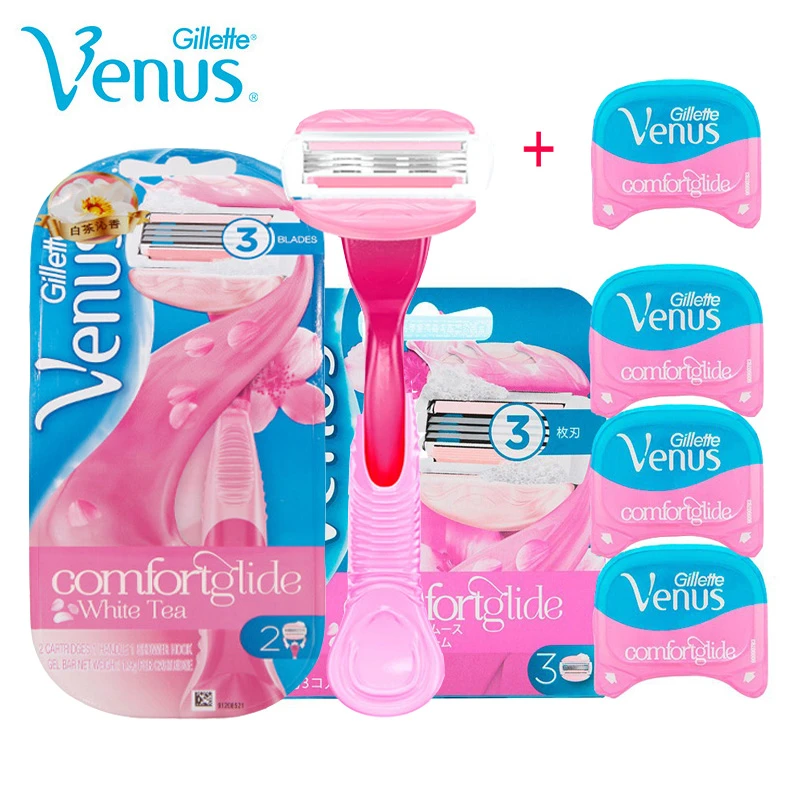 安全カミソリ女性女性シェービングジレットヴィーナススパ風シェービングブレード用 1 カミソリハンドル 5 ブレード Safety Razor Spa Breezevenus Spa Breeze Aliexpress