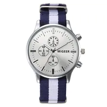 2016 Men Women Watches Top Brand Luxury Mens Nylon Strap Wristwatches Men’s Lady Quartz Popular Sports Watches Relogio Masculino