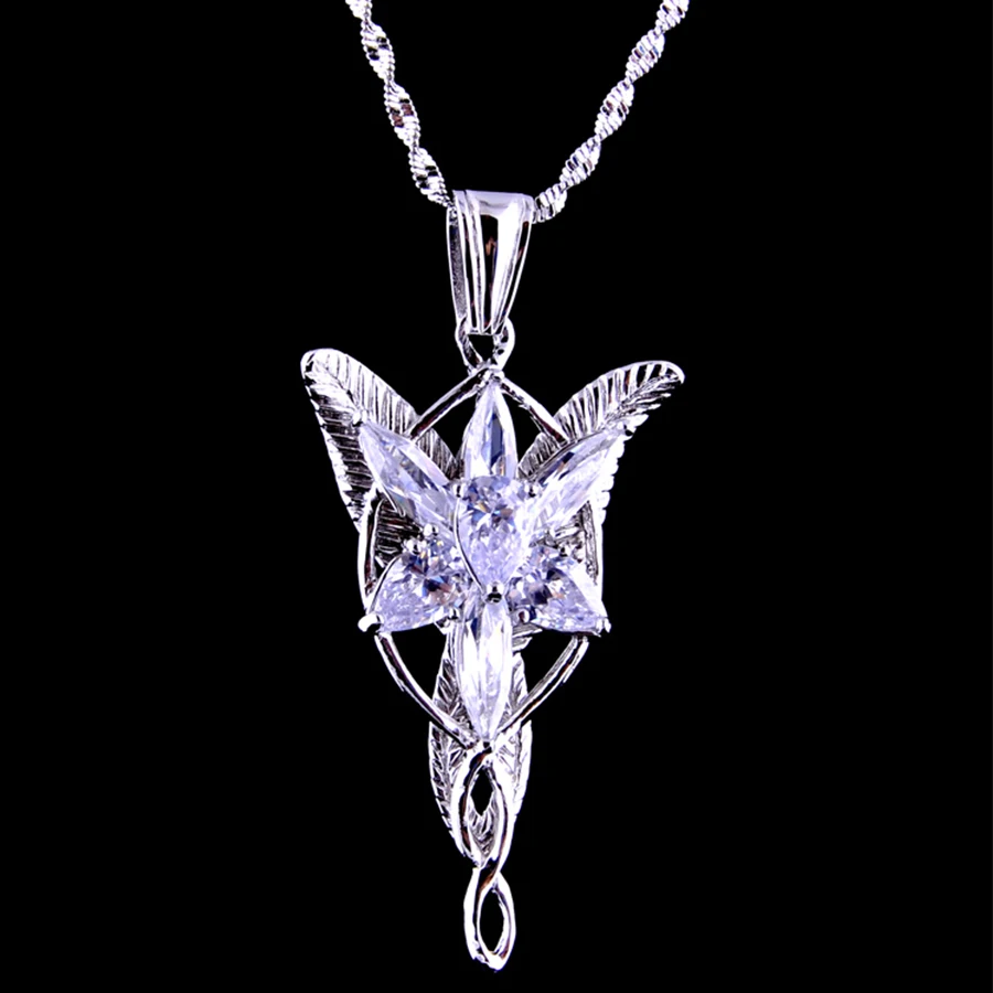 Высококачественное серебряное ожерелье LOTR S925 с подвеской Arwen Evenstar подарок на