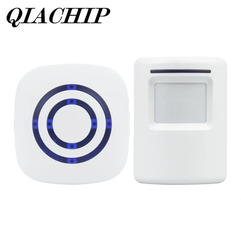 

QIACHIP 2018 Brand Wireless Digital Doorbell With PIR Motion Sensor Infrared Detector Induction Alarm Door Bell Button Home DS35