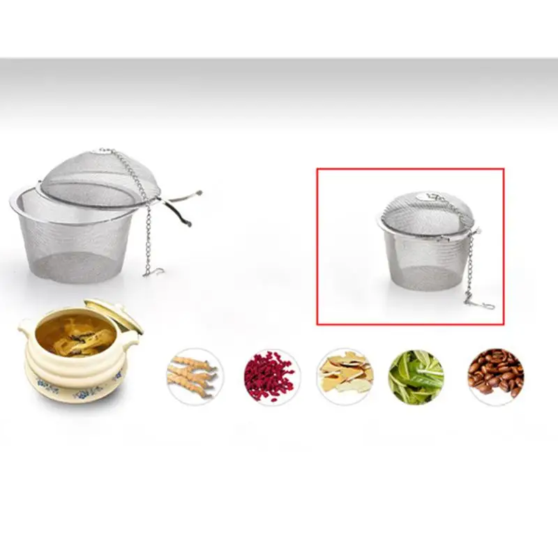 Buy Stainless Strainer Locking Tea Spice Mesh Kitchen