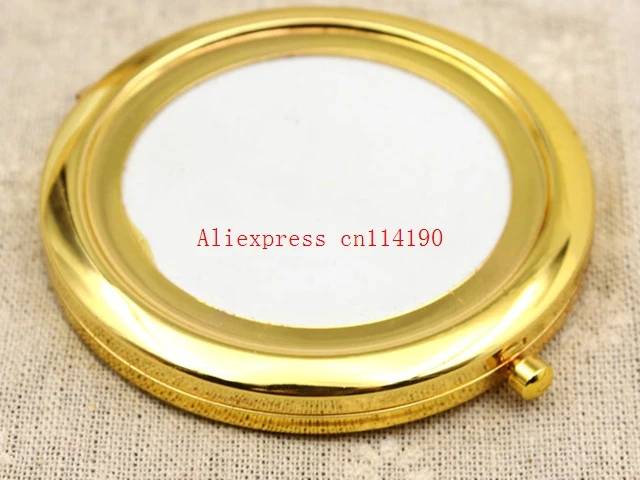 

Practical 70mm blank compact mirror Pock compact mirror frame makeup mirror
