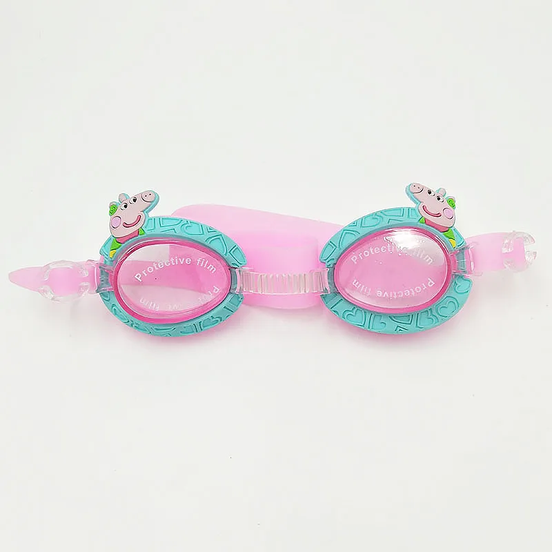 1 шт., детские силиконовые очки для плавания с милым рисунком Пинки пай, водонепроницаемые очки, противотуманные очки для плавания в бассейне, От 3 до 8 лет, подарок для детей