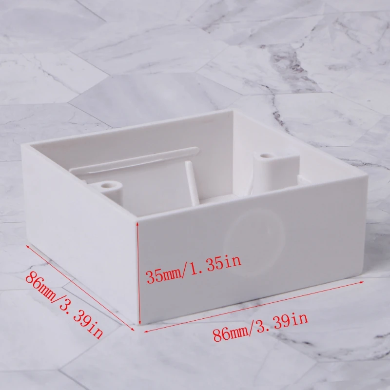 Стиль 86X86 мм Водонепроницаемая настенная пластина распределительная коробка задняя пластина коробка внешняя сторона задняя коробка высокое качество