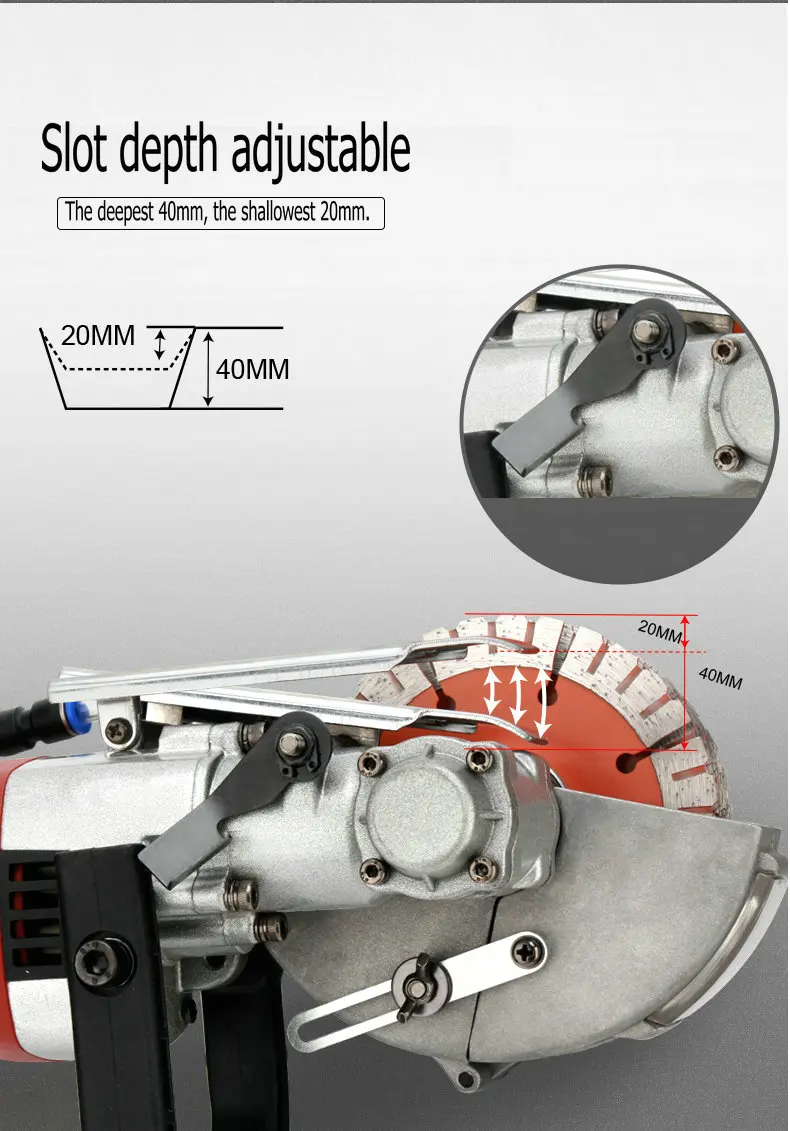 220V4800W 125 мм/133 мм Электрический настенные инструмент щелевые стены долбежные машины ГЭС установка автоматического слот машины